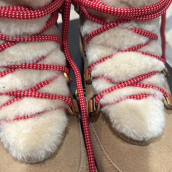 NIB Cole Haan ZeroGrand Hiker Boot Size 8 Tan/Red - Picture 8 of 9